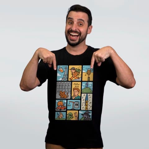 CAMISETA PRETA - FILMES